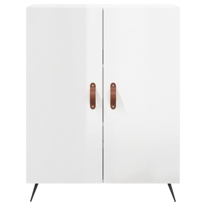 Sideboard High Gloss White 69.5x34x90 cm Engineered Wood