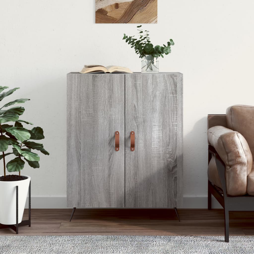 Sideboard Grey Sonoma 69.5x34x90 cm Engineered Wood