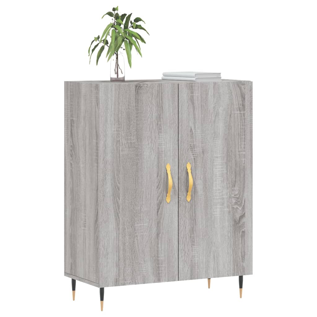 Sideboard Grey Sonoma 69.5x34x90 cm Engineered Wood