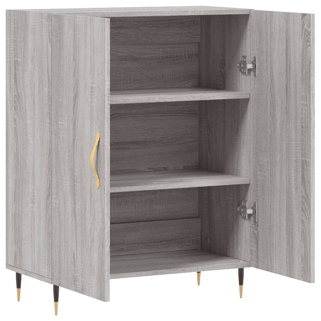 Sideboard Grey Sonoma 69.5x34x90 cm Engineered Wood