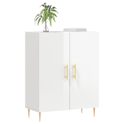 Sideboard High Gloss White 69,5x34x90 cm Engineered Wood