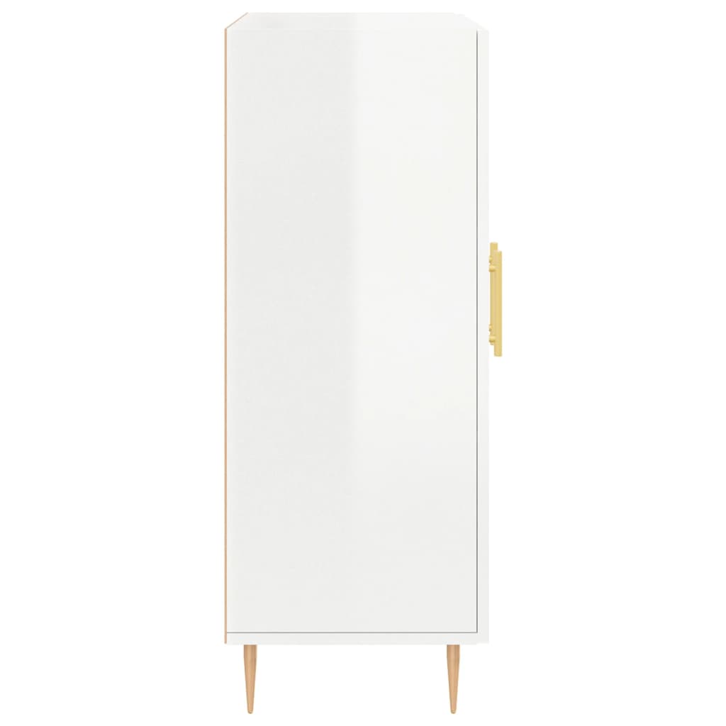 Sideboard High Gloss White 69.5x34x90 cm Engineered Wood