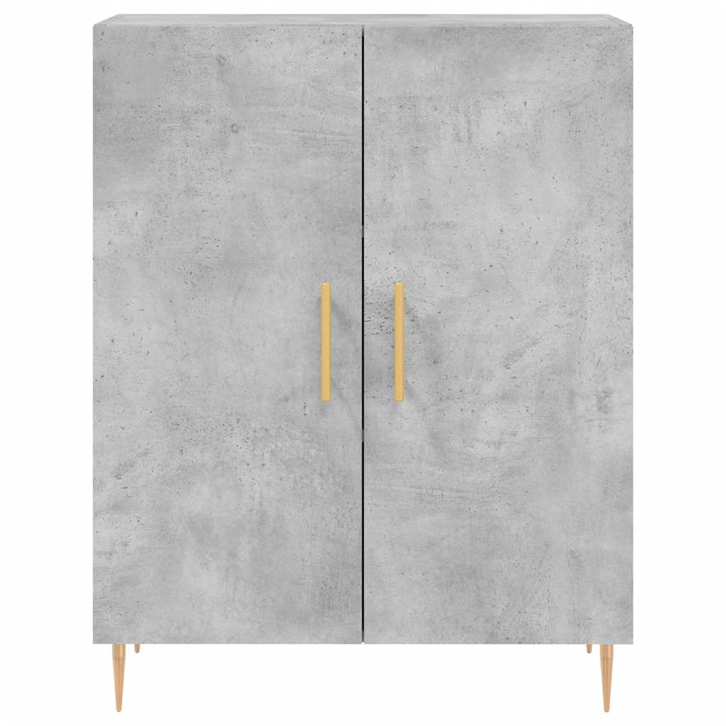 Sideboard Concrete Grey 69.5x34x90 cm Engineered Wood