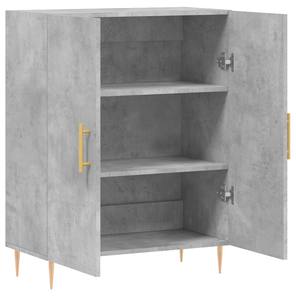 Sideboard Concrete Grey 69.5x34x90 cm Engineered Wood