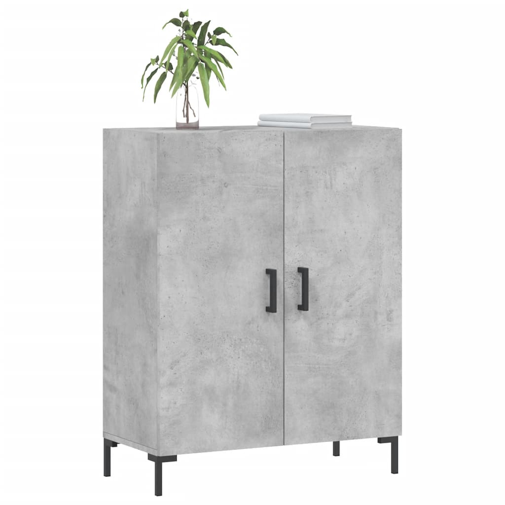 Sideboard Concrete Grey 69.5x34x90 cm Engineered Wood