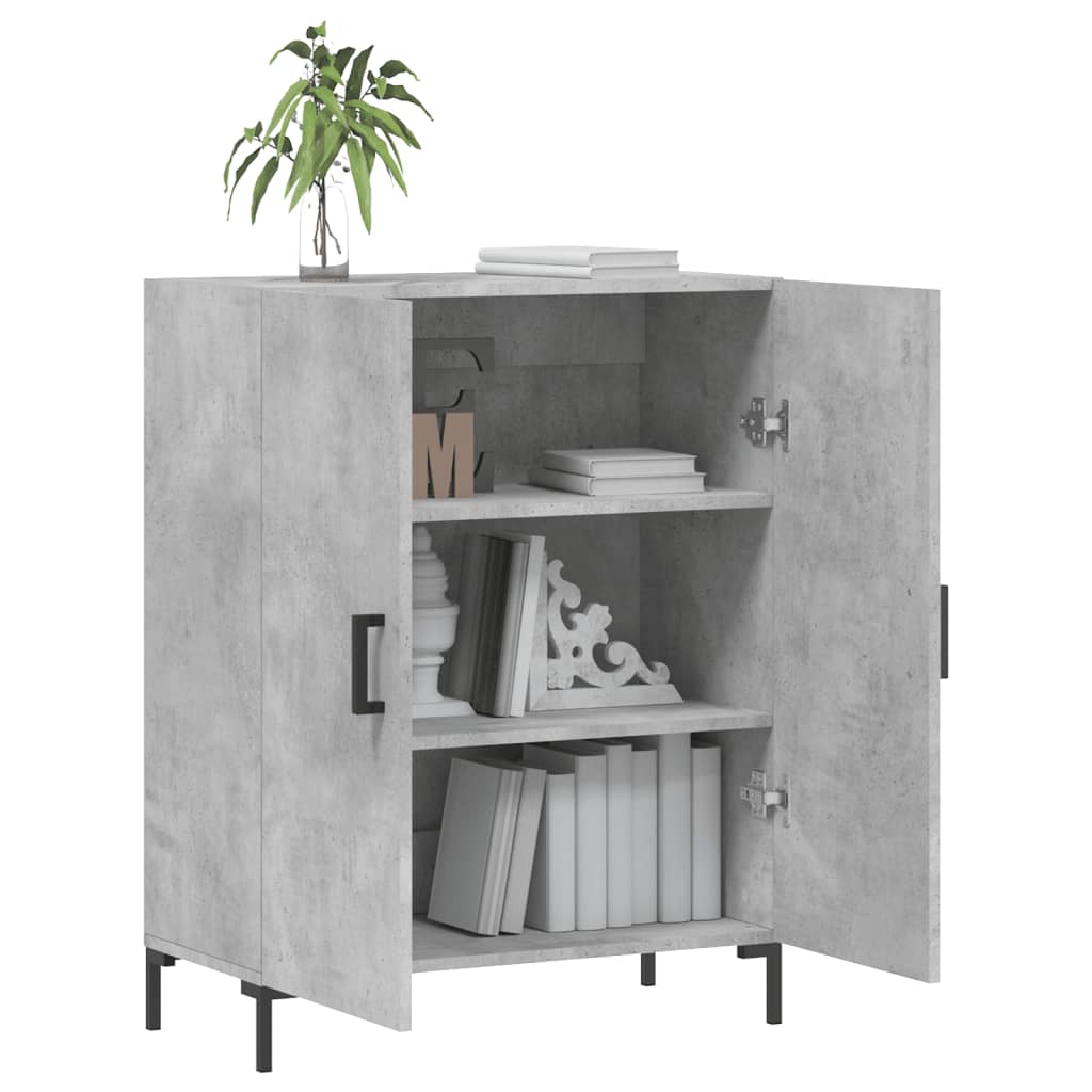 Sideboard Concrete Grey 69.5x34x90 cm Engineered Wood