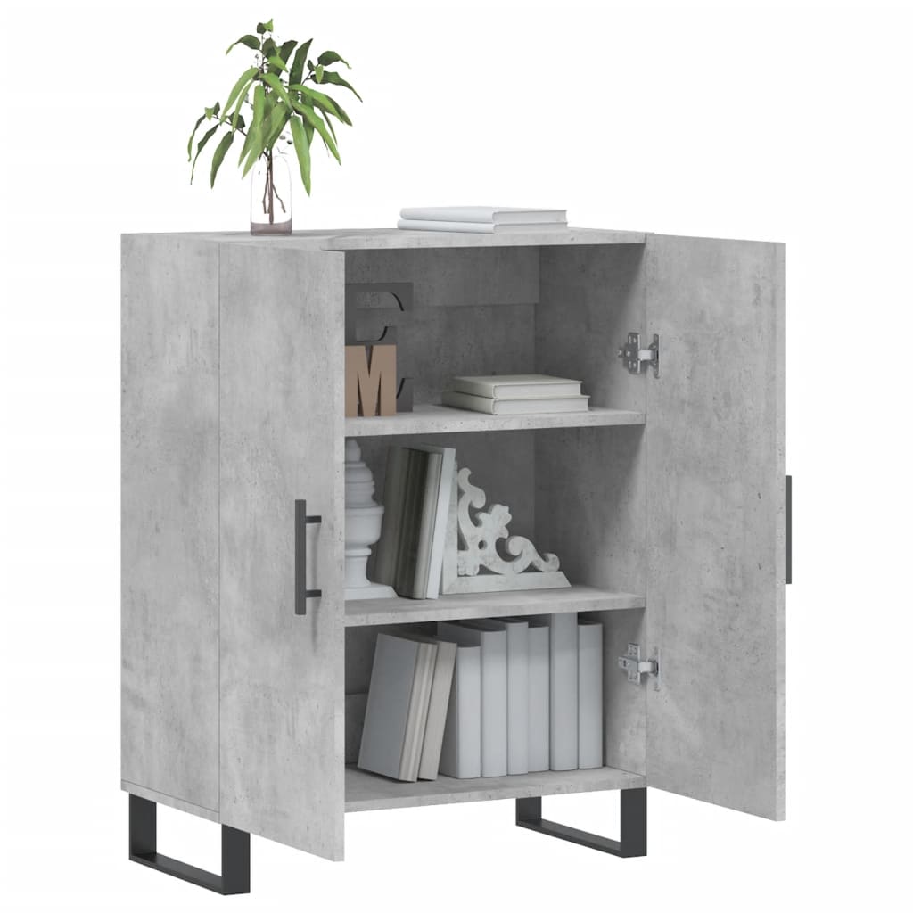 Sideboard Concrete Grey 69.5x34x90 cm Engineered Wood