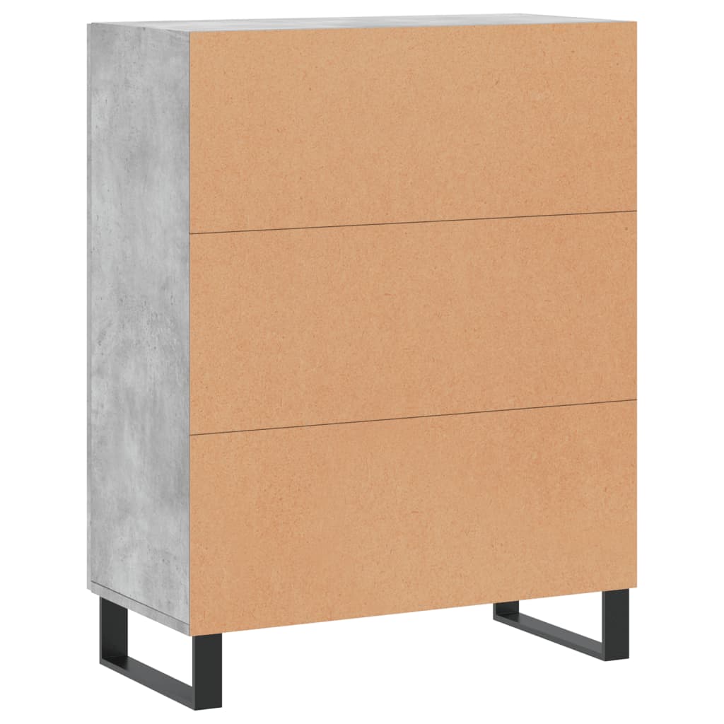 Sideboard Concrete Grey 69.5x34x90 cm Engineered Wood