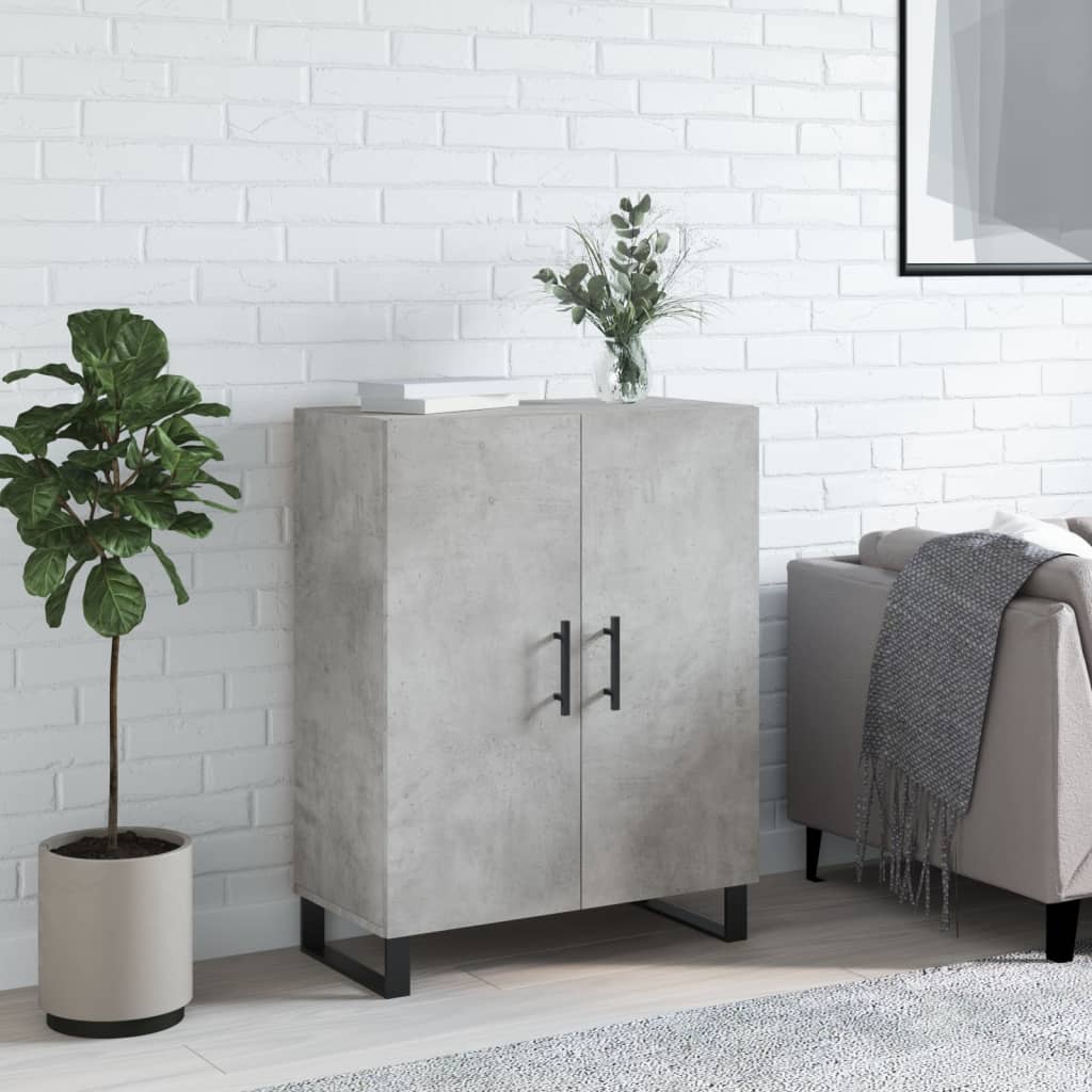 Sideboard Concrete Grey 69.5x34x90 cm Engineered Wood