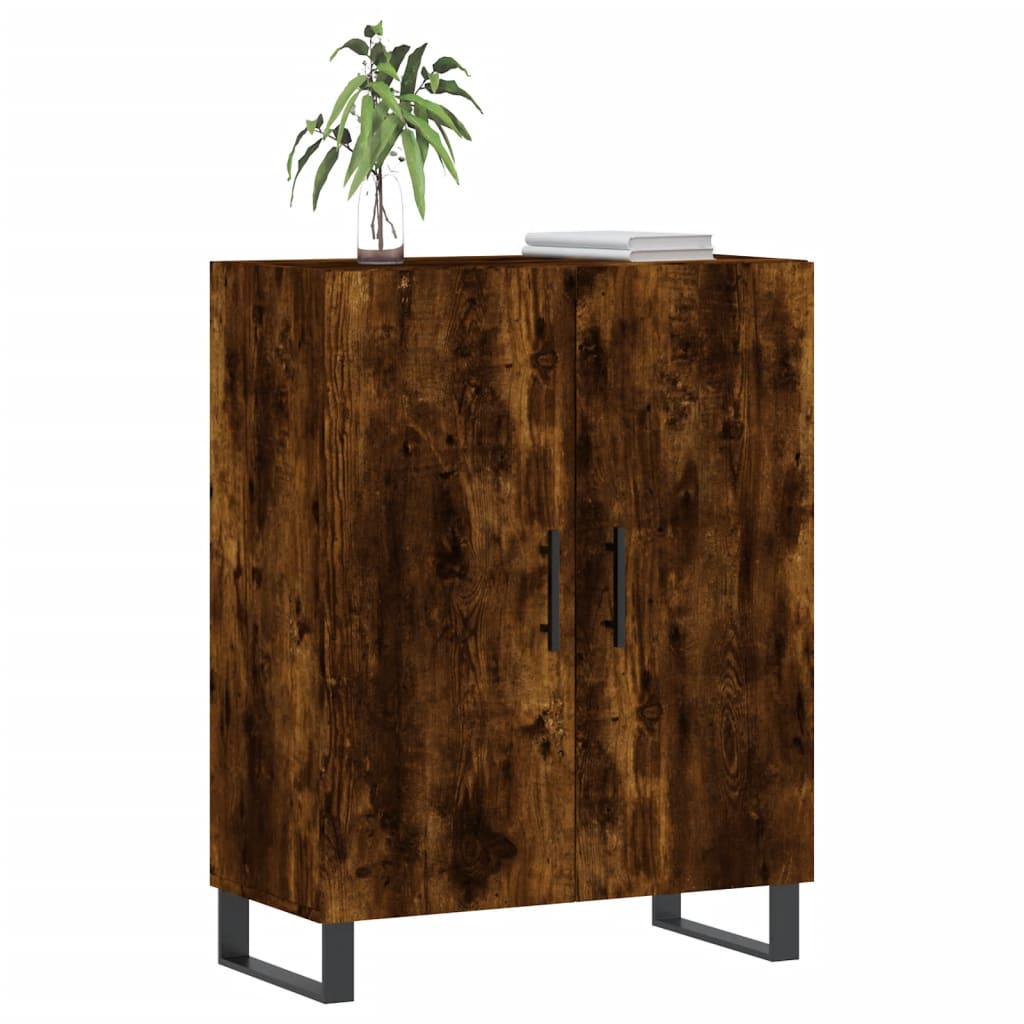 Sideboard Smoked Oak 69.5x34x90 cm Engineered Wood