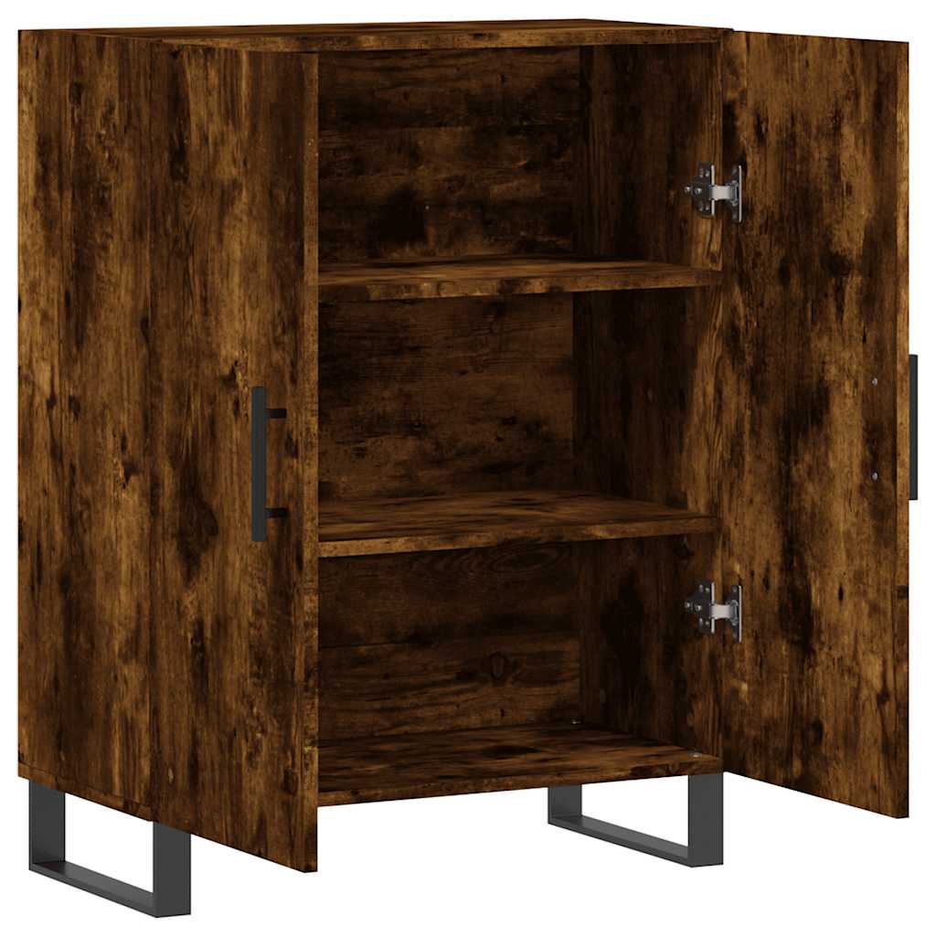 Sideboard Smoked Oak 69.5x34x90 cm Engineered Wood