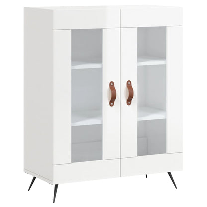 Sideboard High Gloss White 69,5x34x90 cm Engineered Wood