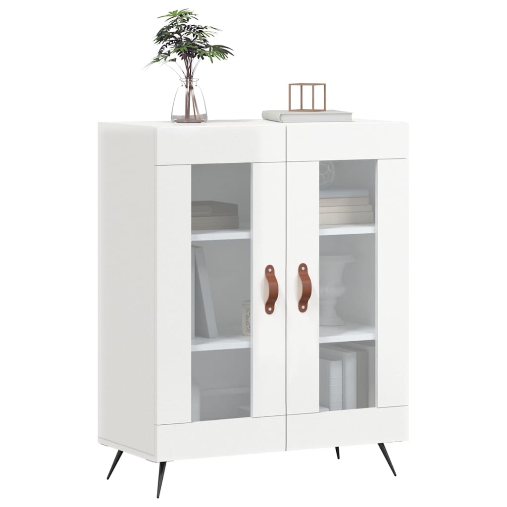 Sideboard High Gloss White 69,5x34x90 cm Engineered Wood