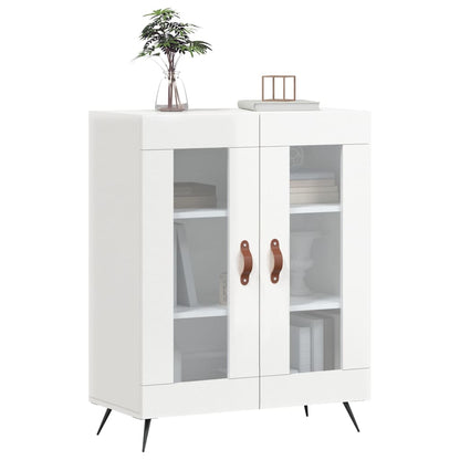Sideboard High Gloss White 69,5x34x90 cm Engineered Wood