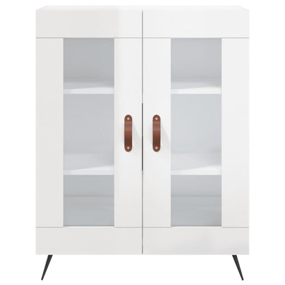 Sideboard High Gloss White 69,5x34x90 cm Engineered Wood
