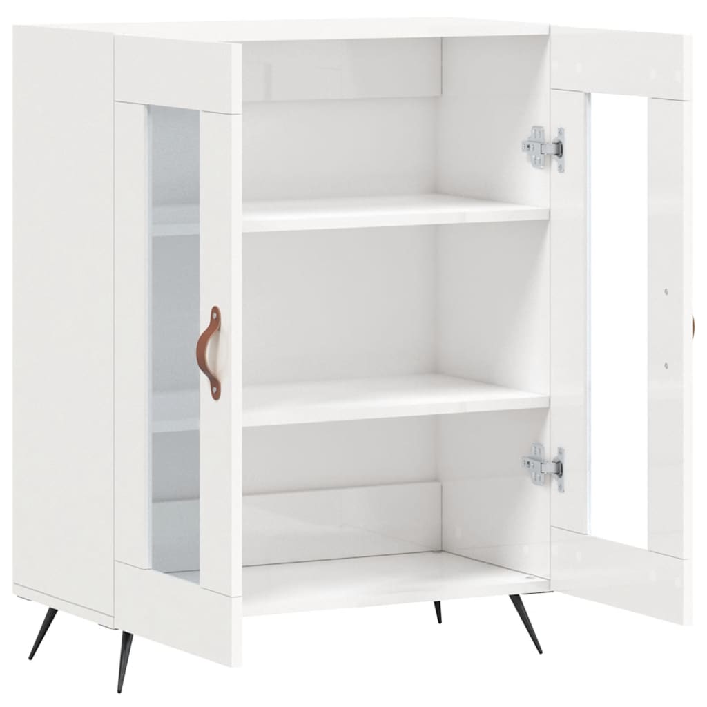 Sideboard High Gloss White 69,5x34x90 cm Engineered Wood