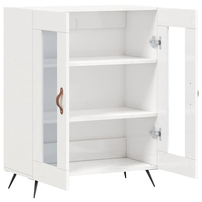 Sideboard High Gloss White 69,5x34x90 cm Engineered Wood