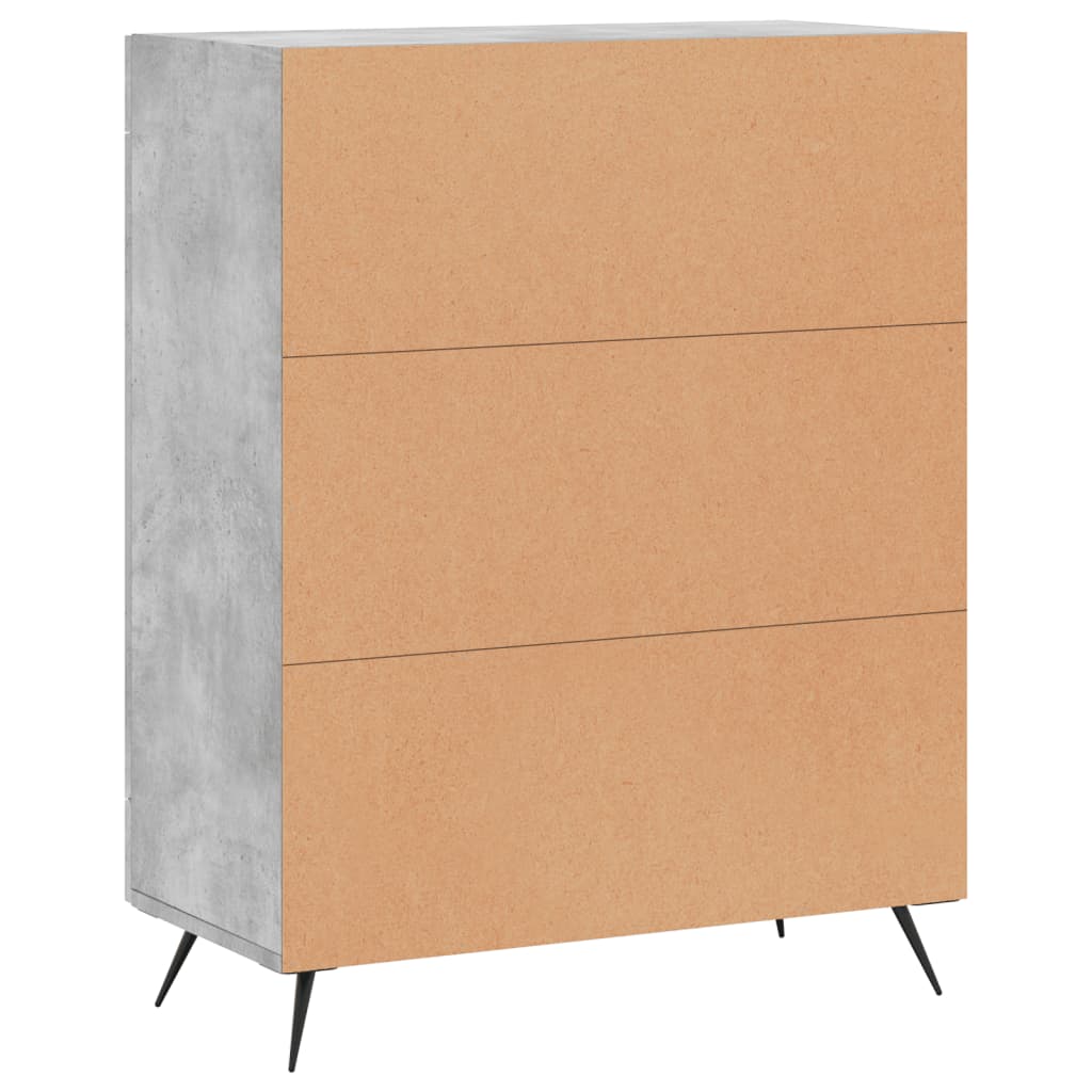 Sideboard Concrete Grey 69,5x34x90 cm Engineered Wood