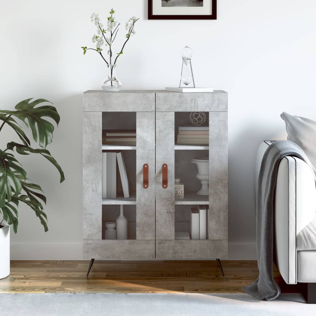 Sideboard Concrete Grey 69,5x34x90 cm Engineered Wood