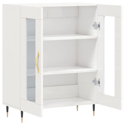 Sideboard High Gloss White 69,5x34x90 cm Engineered Wood