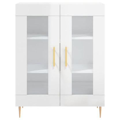 Sideboard High Gloss White 69,5x34x90 cm Engineered Wood