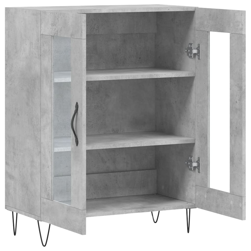 Sideboard Concrete Grey 69,5x34x90 cm Engineered Wood