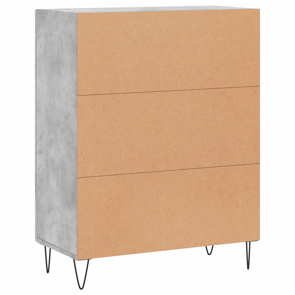 Sideboard Concrete Grey 69,5x34x90 cm Engineered Wood
