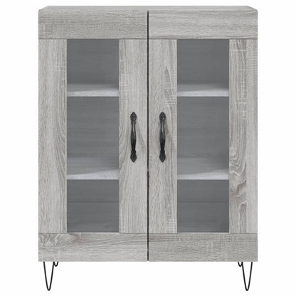 Sideboard Grey Sonoma 69.5x34x90 cm Engineered Wood