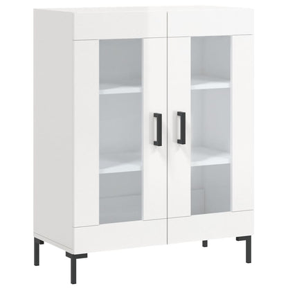 Sideboard High Gloss White 69.5x34x90 cm Engineered Wood