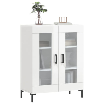 Sideboard High Gloss White 69.5x34x90 cm Engineered Wood