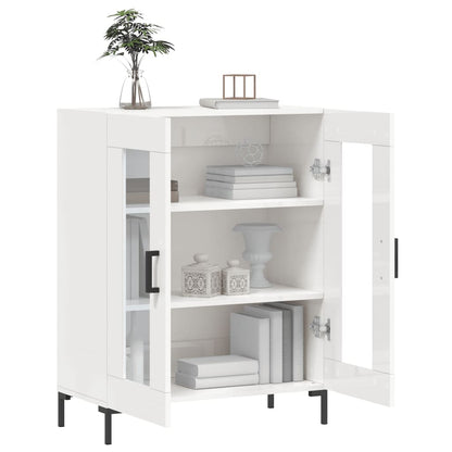 Sideboard High Gloss White 69.5x34x90 cm Engineered Wood