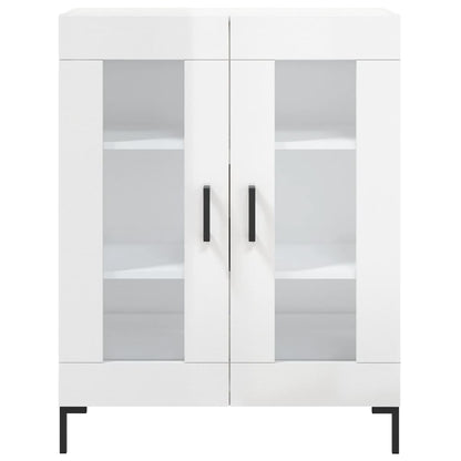 Sideboard High Gloss White 69.5x34x90 cm Engineered Wood
