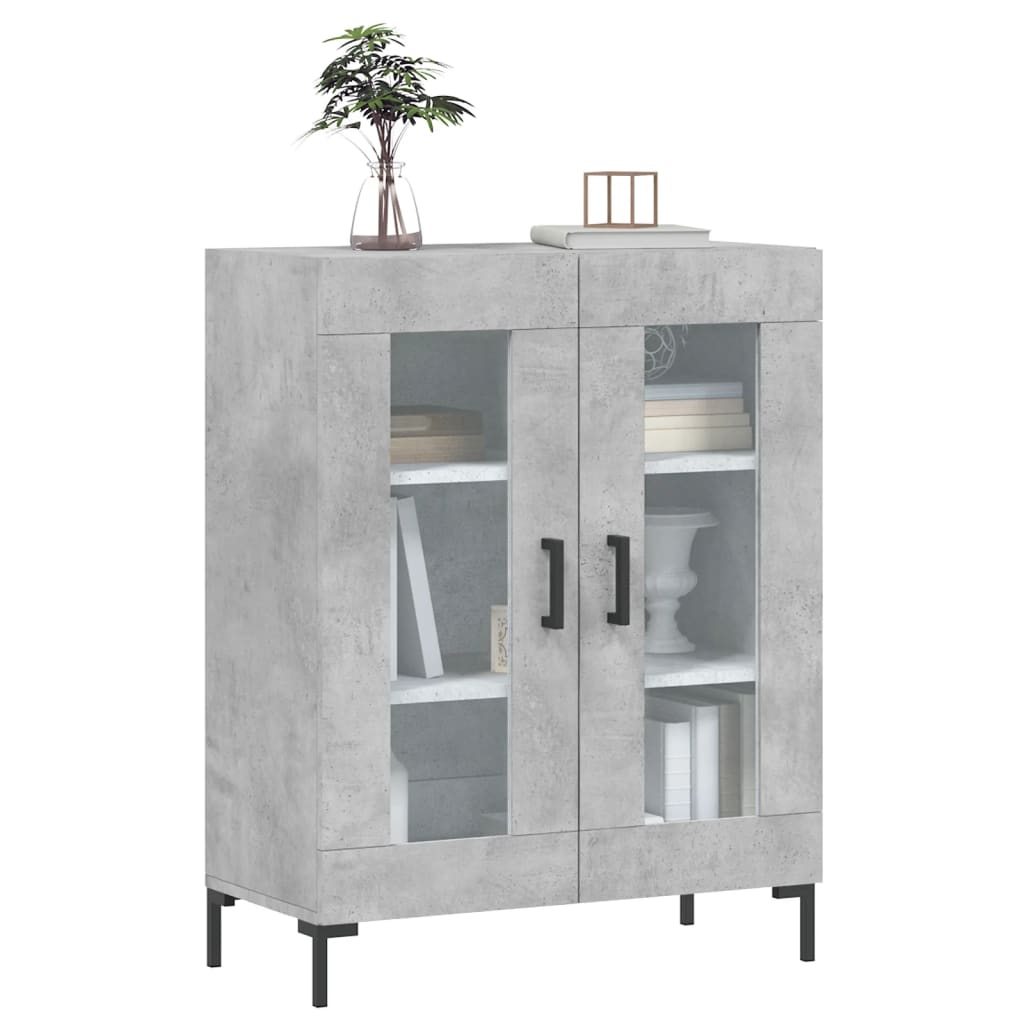 Sideboard Concrete Grey 69.5x34x90 cm Engineered Wood