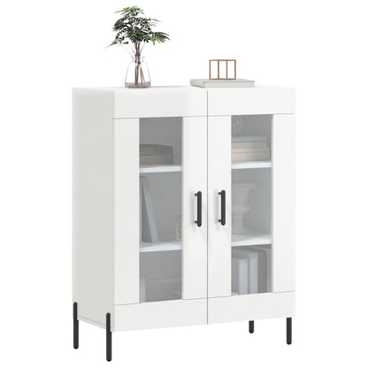 Sideboard High Gloss White 69.5x34x90 cm Engineered Wood