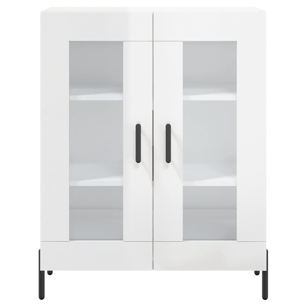 Sideboard High Gloss White 69.5x34x90 cm Engineered Wood