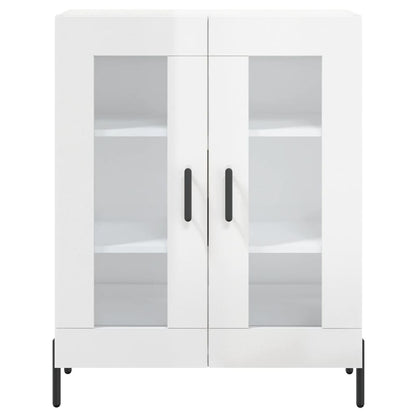 Sideboard High Gloss White 69.5x34x90 cm Engineered Wood