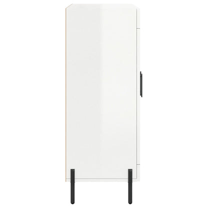 Sideboard High Gloss White 69.5x34x90 cm Engineered Wood