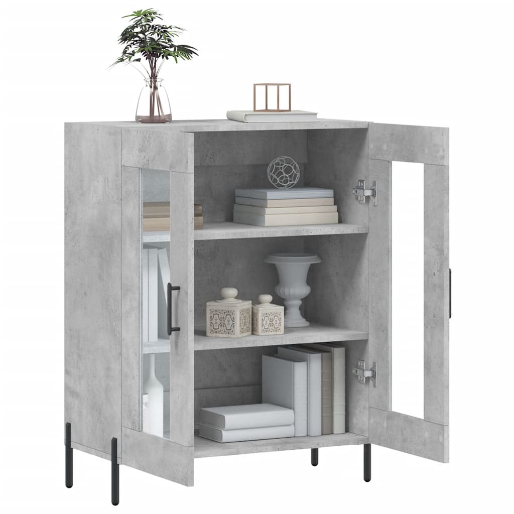 Sideboard Concrete Grey 69,5x34x90 cm Engineered Wood