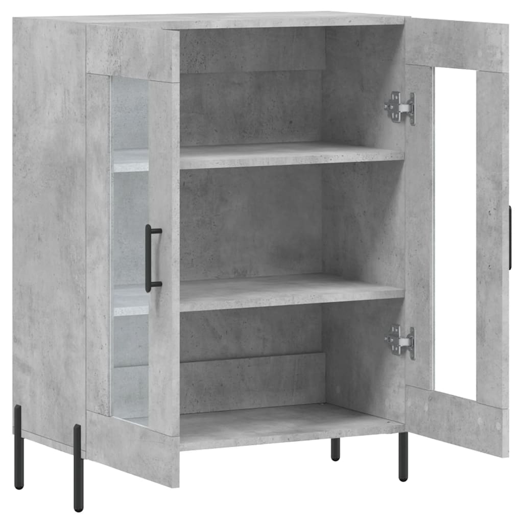 Sideboard Concrete Grey 69,5x34x90 cm Engineered Wood
