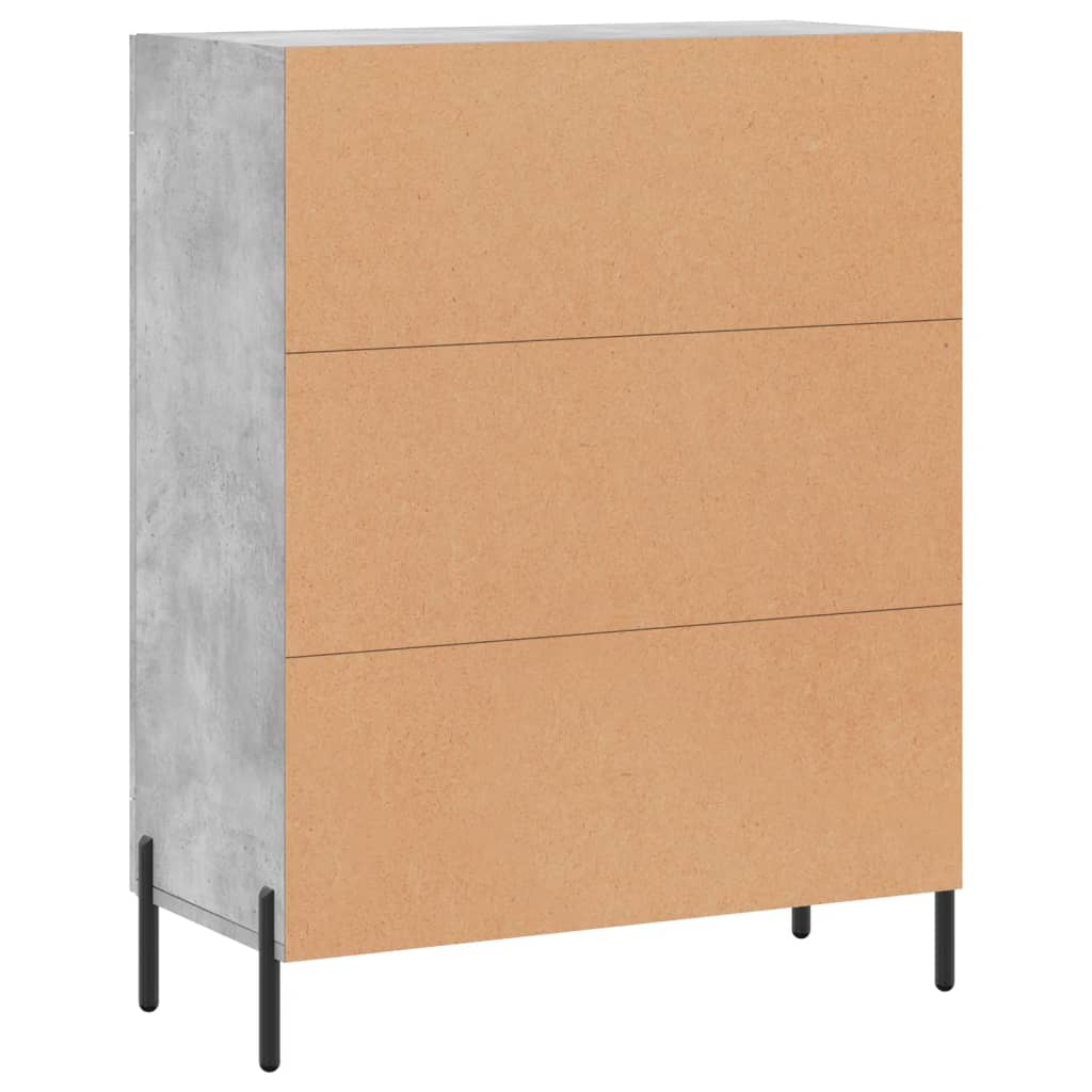 Sideboard Concrete Grey 69,5x34x90 cm Engineered Wood