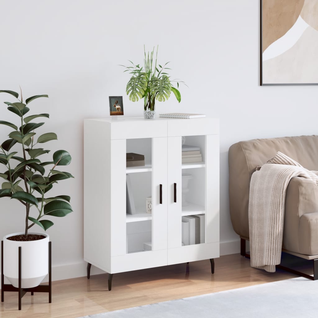 Sideboard White 69,5x34x90 cm Engineered Wood