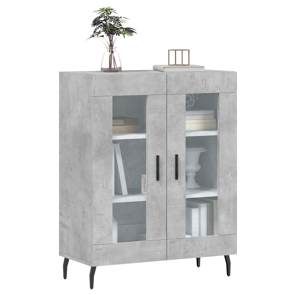 Sideboard Concrete Grey 69,5x34x90 cm Engineered Wood