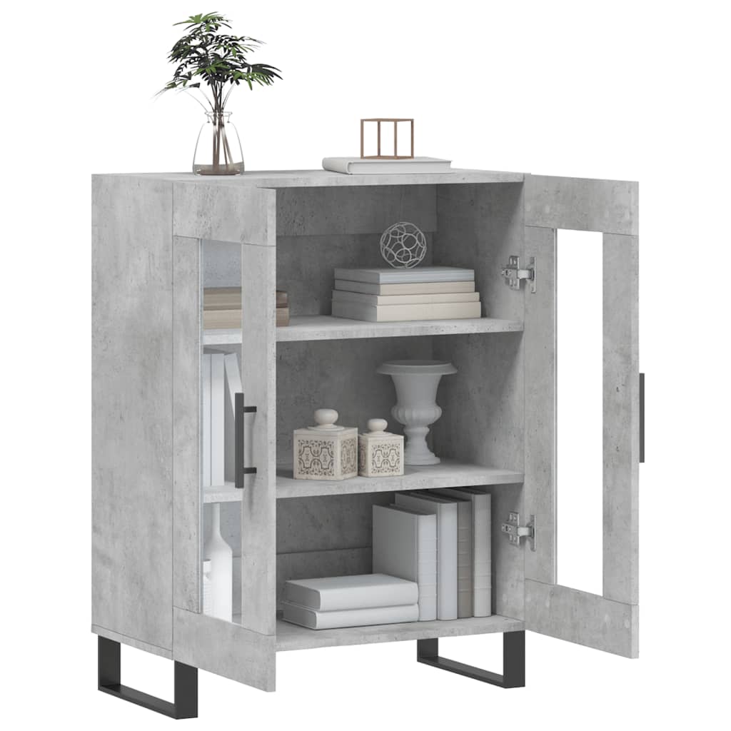 Sideboard Concrete Grey 69.5x34x90 cm Engineered Wood