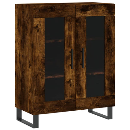 Sideboard Smoked Oak 69.5x34x90 cm Engineered Wood