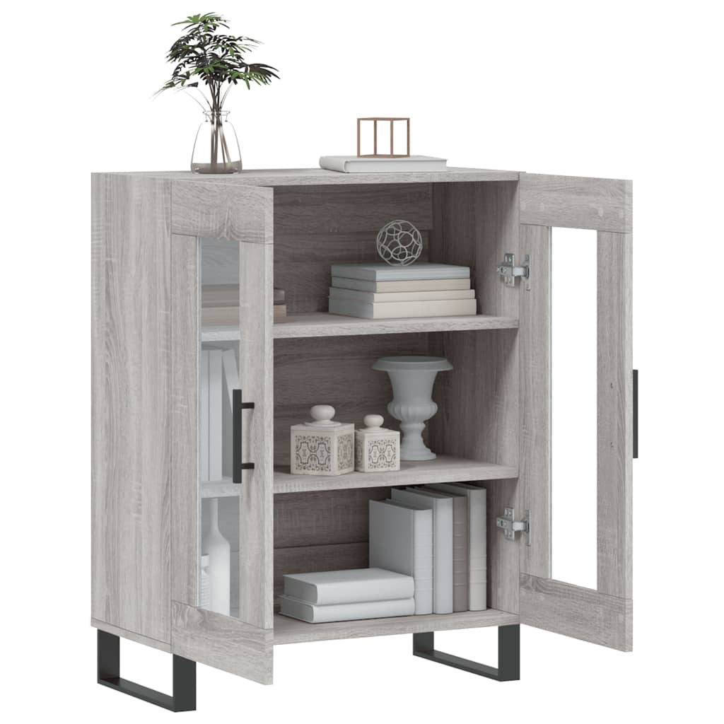 Sideboard Grey Sonoma 69.5x34x90 cm Engineered Wood