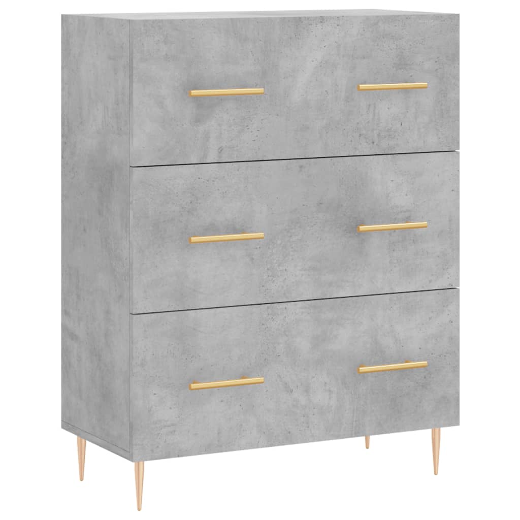 Sideboard Concrete Grey 69,5x34x90 cm Engineered Wood