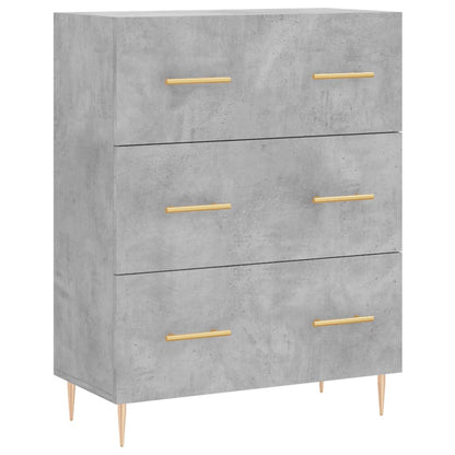 Sideboard Concrete Grey 69,5x34x90 cm Engineered Wood