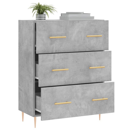 Sideboard Concrete Grey 69,5x34x90 cm Engineered Wood