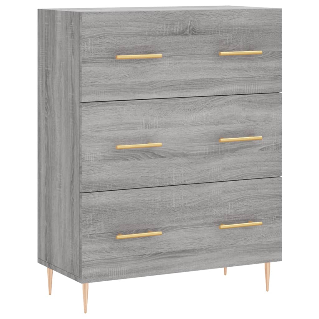 Sideboard Grey Sonoma 69,5x34x90 cm Engineered Wood