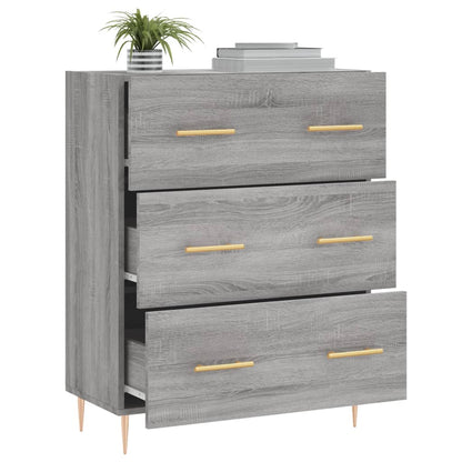 Sideboard Grey Sonoma 69,5x34x90 cm Engineered Wood